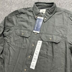 Lucky Brand Cotton Long Sleeve Button Work Shirt Mens Small Gorp Work Wear